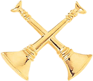2 CROSSED HORNS