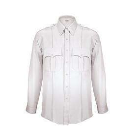 Men's White Sentry Plus Long Sleeve Shirt With Zipper