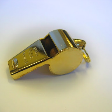 HW Gold Plated Brass Whistle