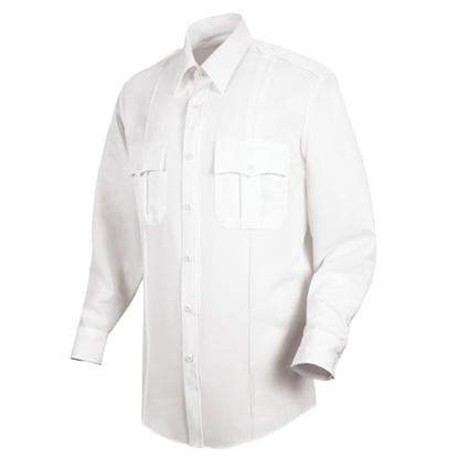 Women's Uniform Shirt, L/S Poly/Cotton, White