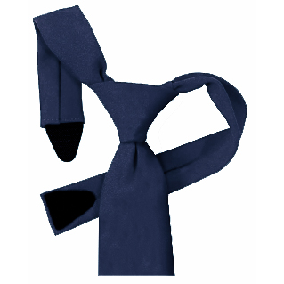 Polyester 3" Velcro Tie with Buttonholes, Navy