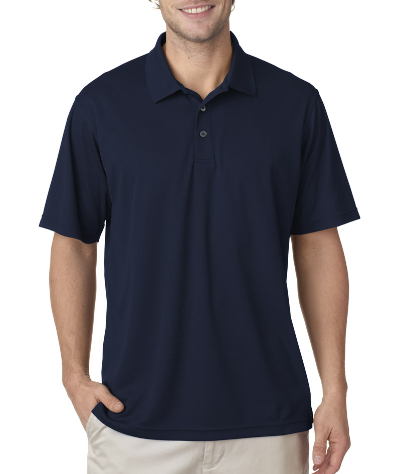 UltraClub® Men's Cool & Dry Mesh Piqué Polo