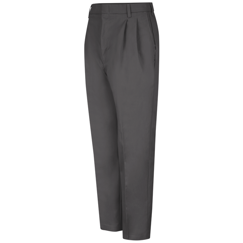 Red Kap Men\'s Pleated Twill Slacks - Charcoal