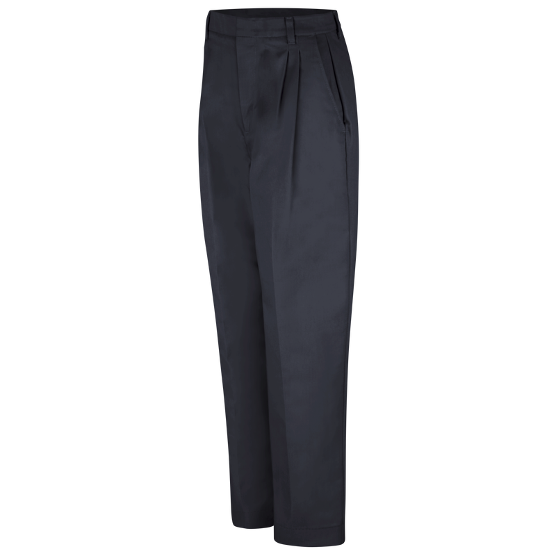 Red Kap Women's Pleated Twill Slacks - Navy