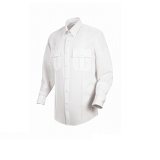 Horace Small Men's White Sentry® Plus L/S Shirt With Zipper