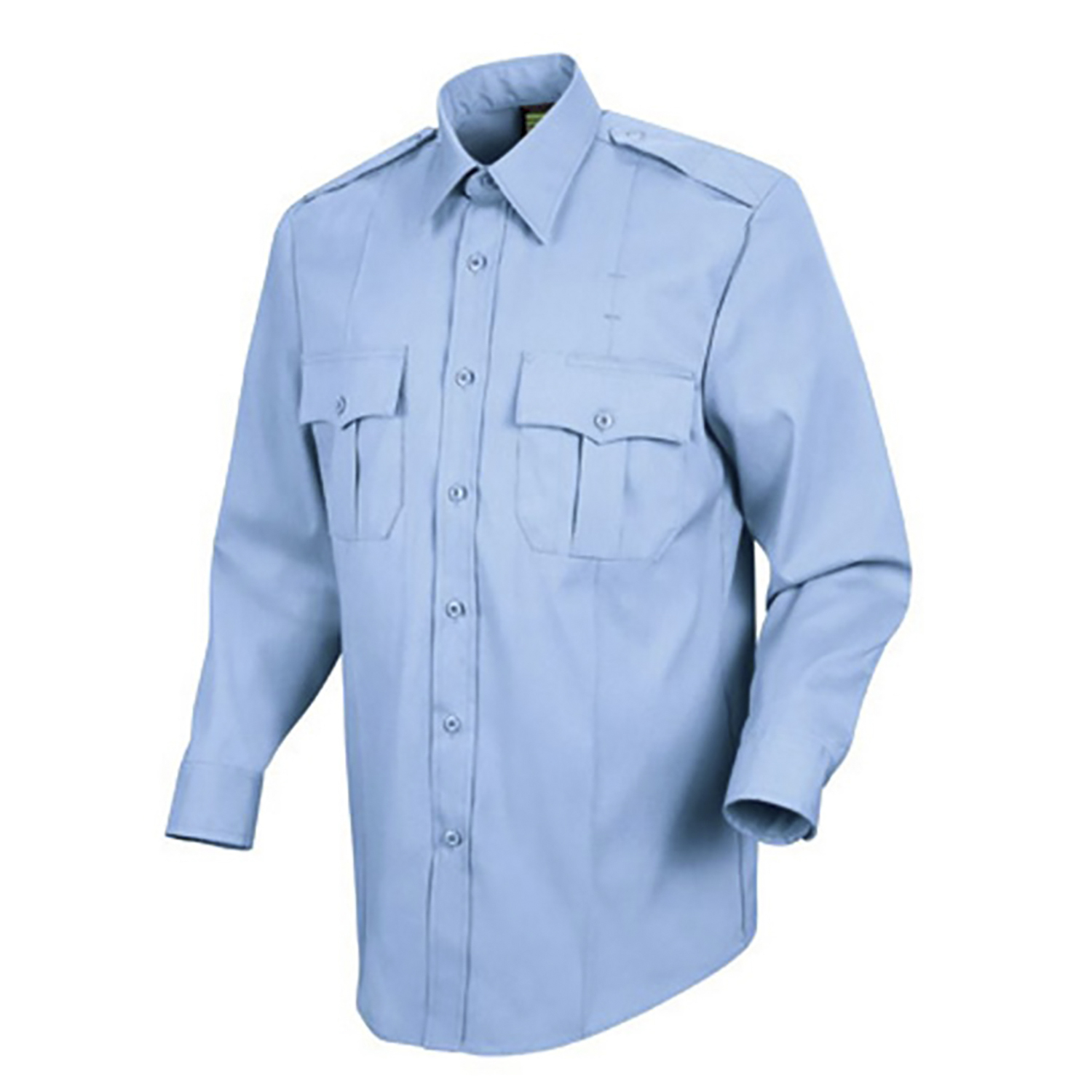 Men's L/S Poplin Shirt - Light Blue