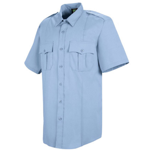 Men's S/S Poplin Shirt - Light Blue