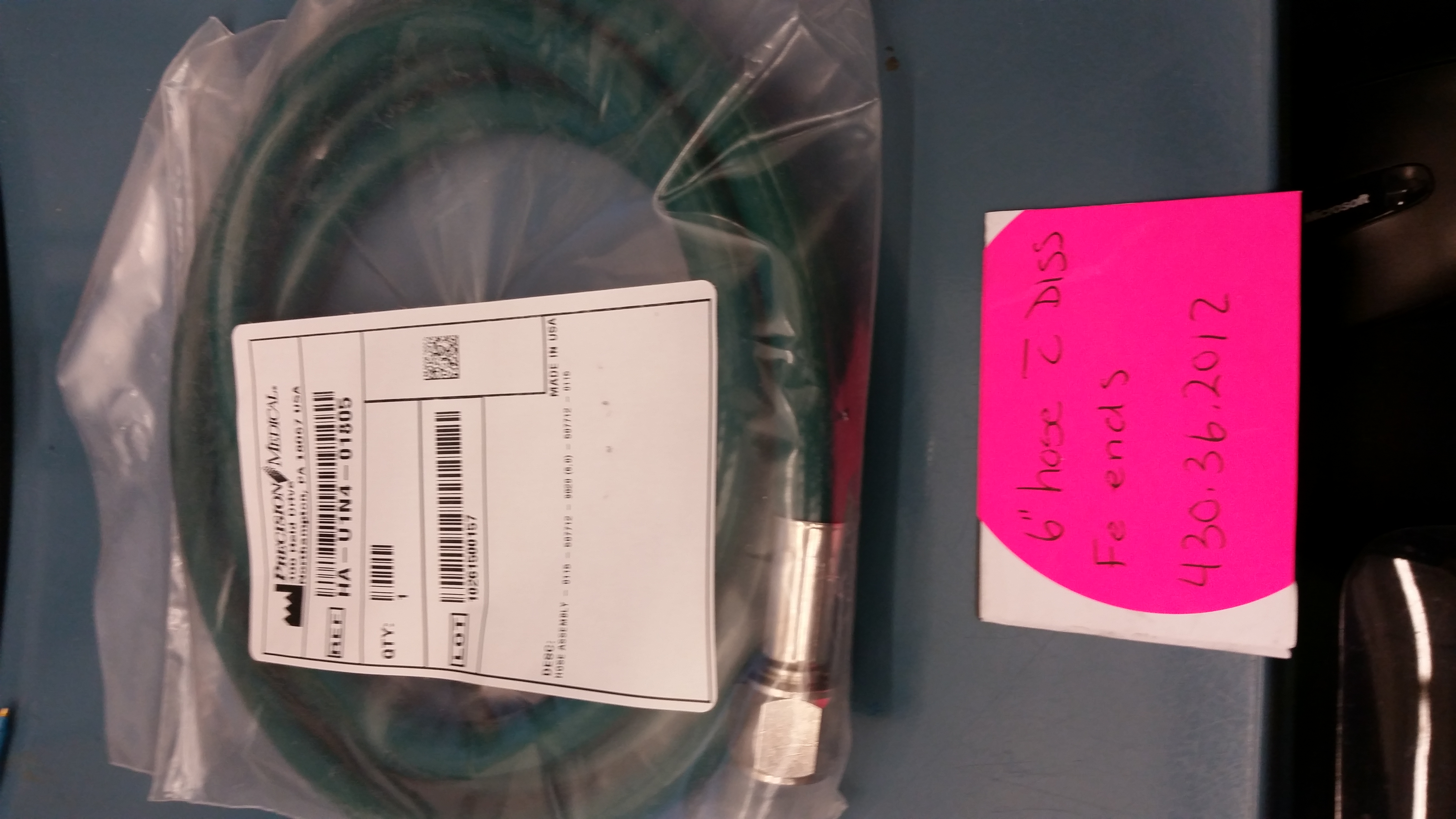 430.36.2012 Oxygen Hose w/ DISS Fitting FE