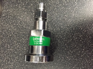 430.36.2017 Oxygen Coupler  Ohmeda 1/4 NPT Male