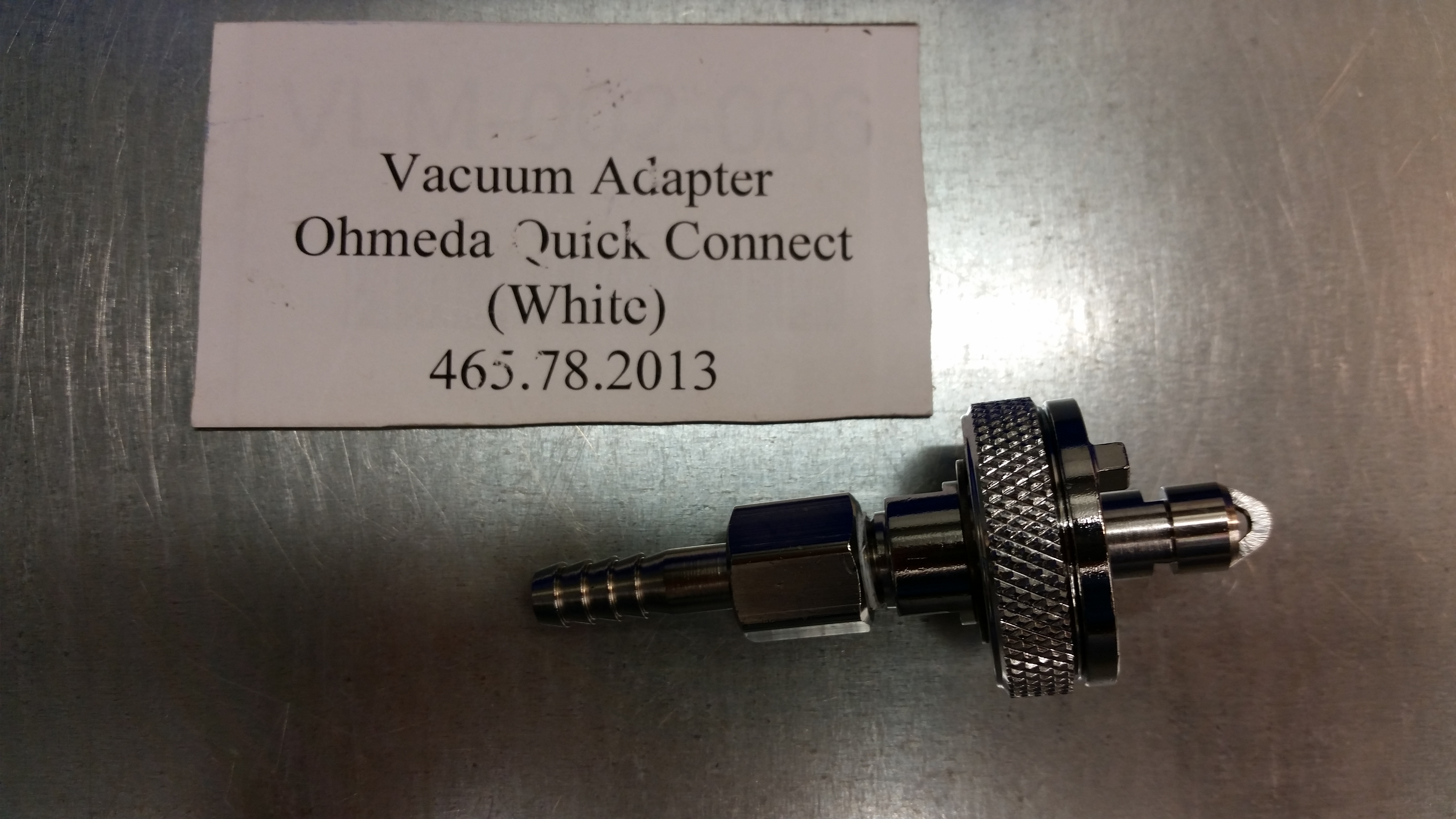 465.78.2013 Vacuum Adapter Suction Barbed