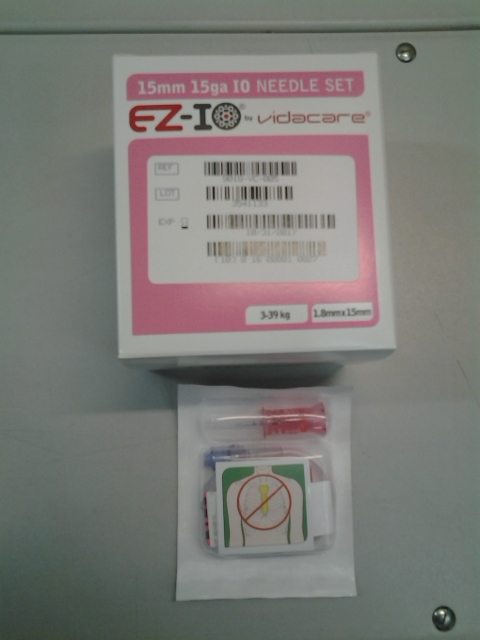 475.16.2011 EZ-IO NEEDLE/PEDI 15mm PINK ( Max Qty 2)