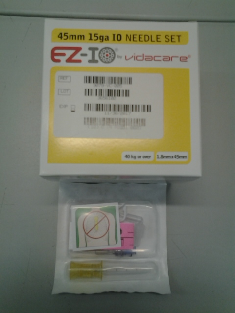 475.16.2012 EZ-IO NEEDLE/LG ADULT 45mm YELLOW (Max Qty 2)