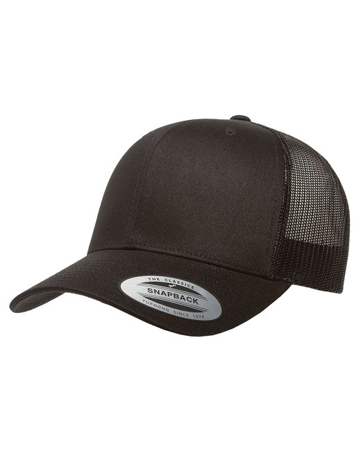 Ballcap, Trucker Style Snap-Back, Black