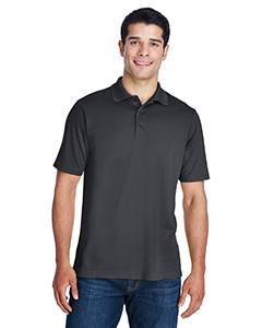 FF/DE Men's Short Sleeve Polo, Charcoal