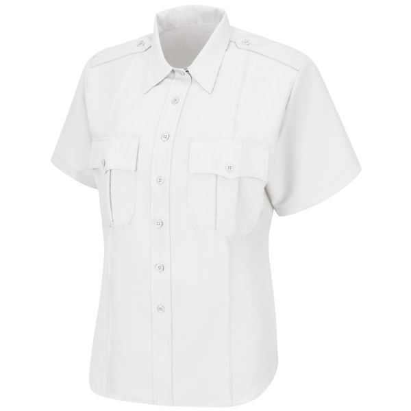 Chief Class B Shirt, Men\'s Polyester White w/Zipper