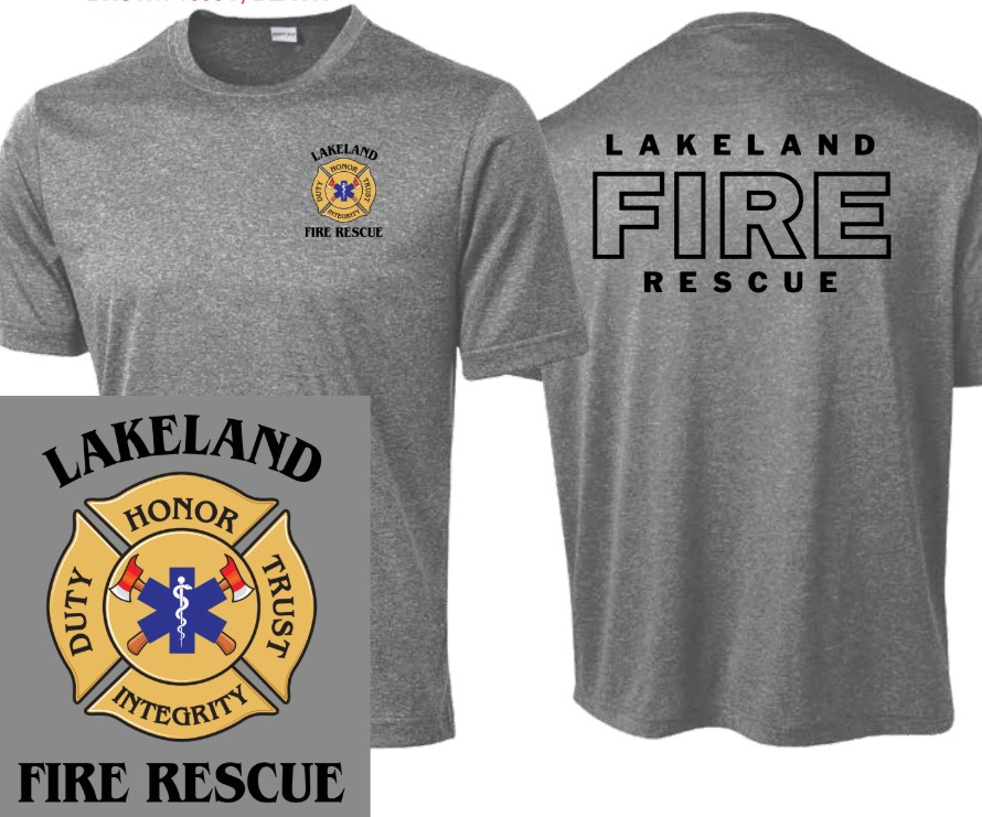 Officer Short Sleeve Drifit Tee, Vintage Heather