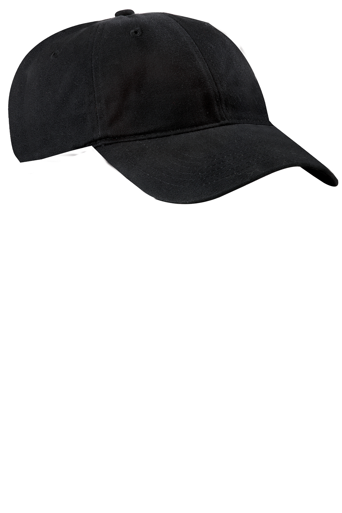 Port & Company® - Brushed Twill Low Profile Cap, Black