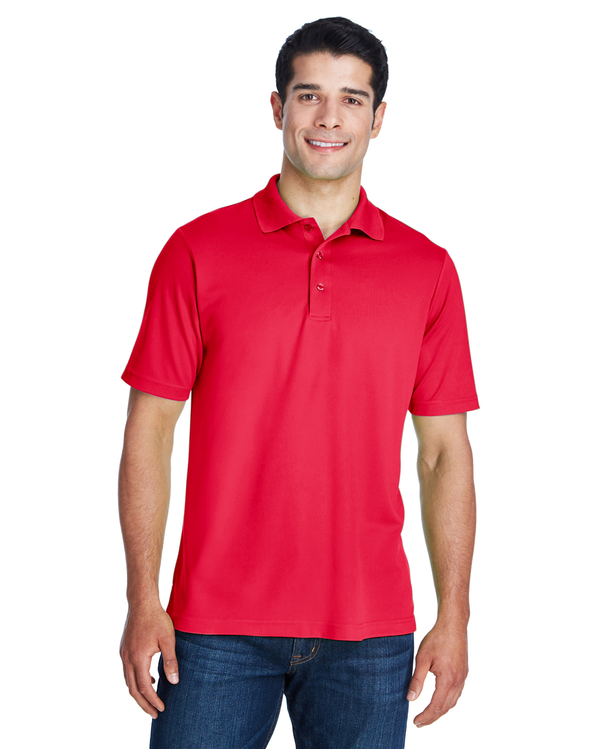 LT Men's Short Sleeve Polo, Red