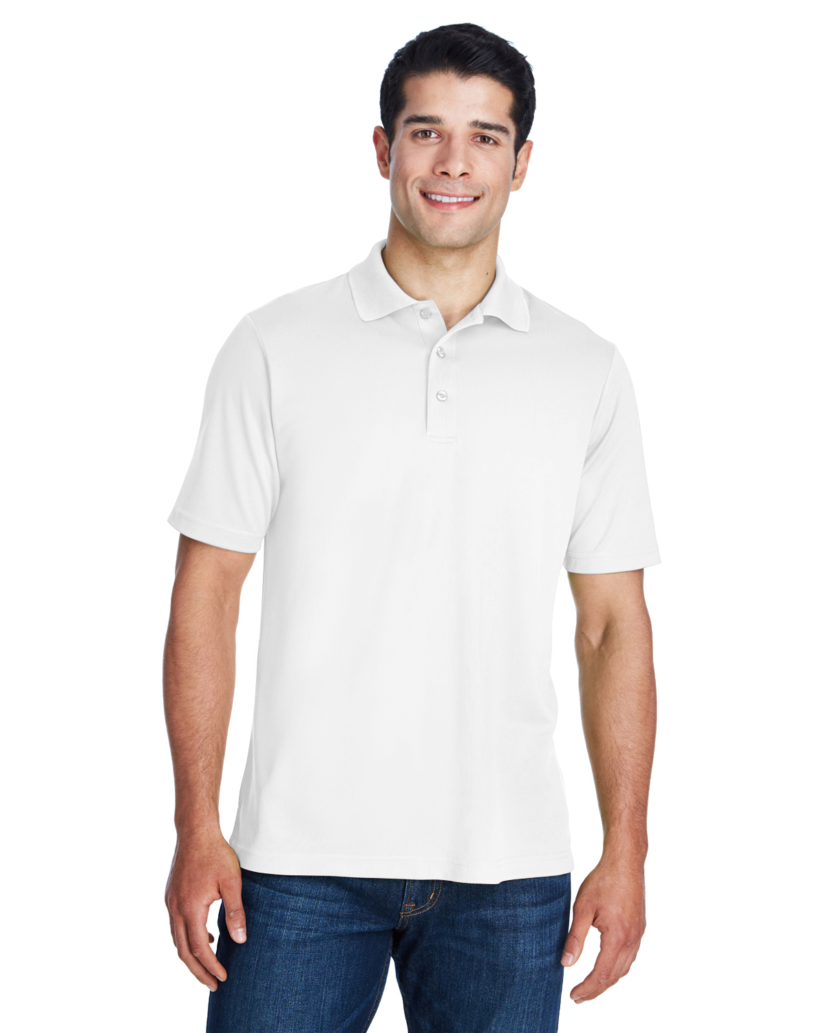 FIRE PREVENTION Men's Short Sleeve Polo, White