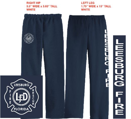 Gildan Open-Bottom Sweatpant, Navy