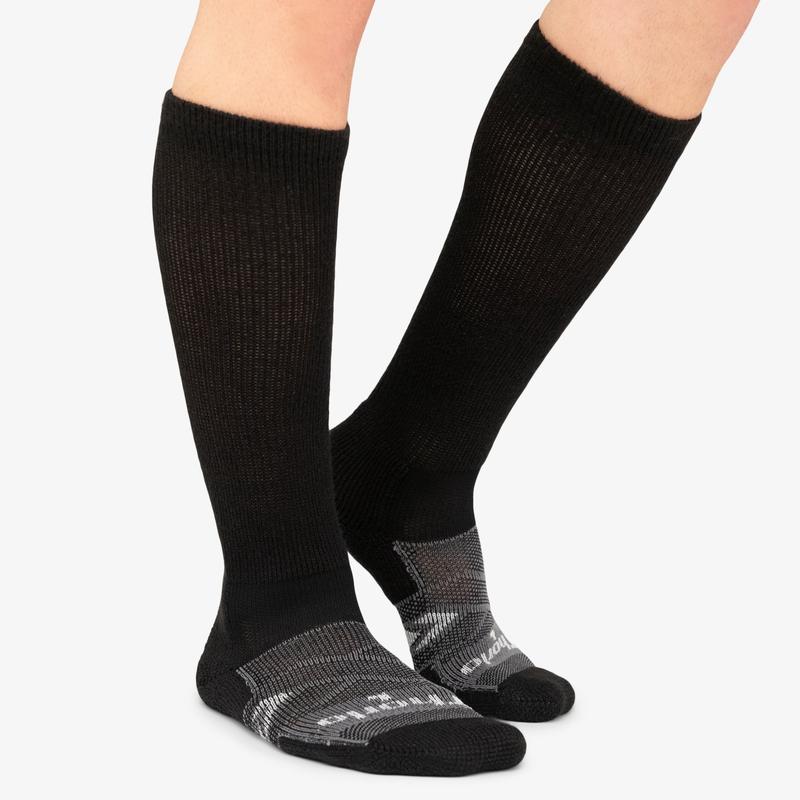 Over-Calf Compression Sock, Black, LYNX