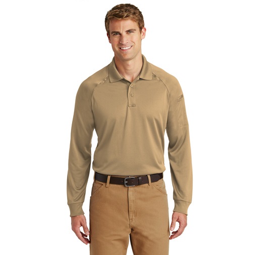 CornerStone® - Select Snag-Proof Tactical Polo, L/S - Tan
