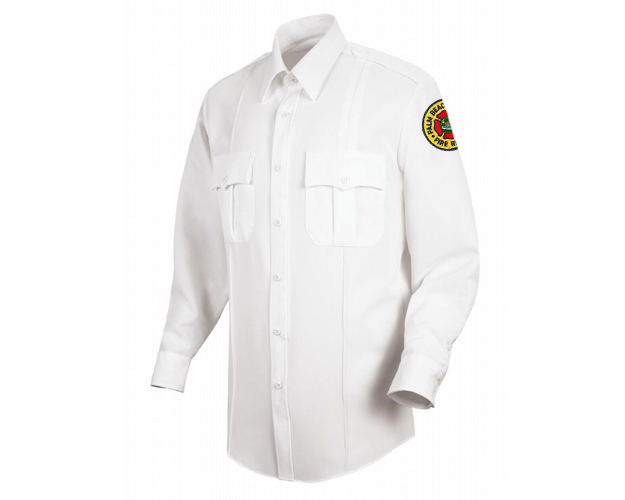 Uniform Shirt, Mens Long Sleeve (White)