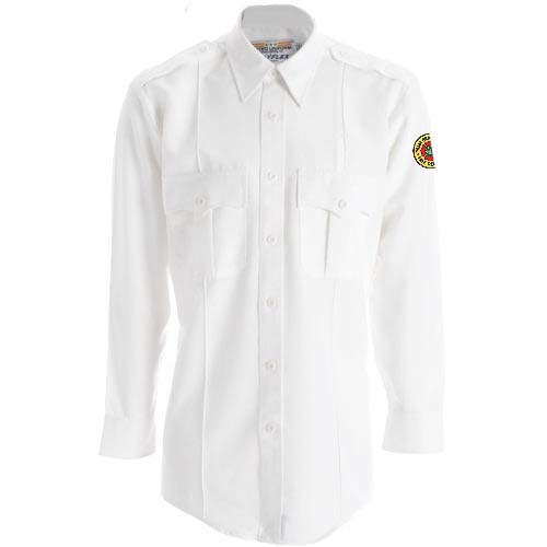 United Uniform Men's Mfr. Polyflex Long Sleeve Shirt (White)