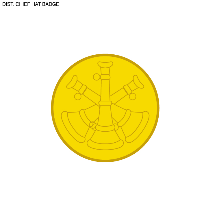 District Chief Hat Badge