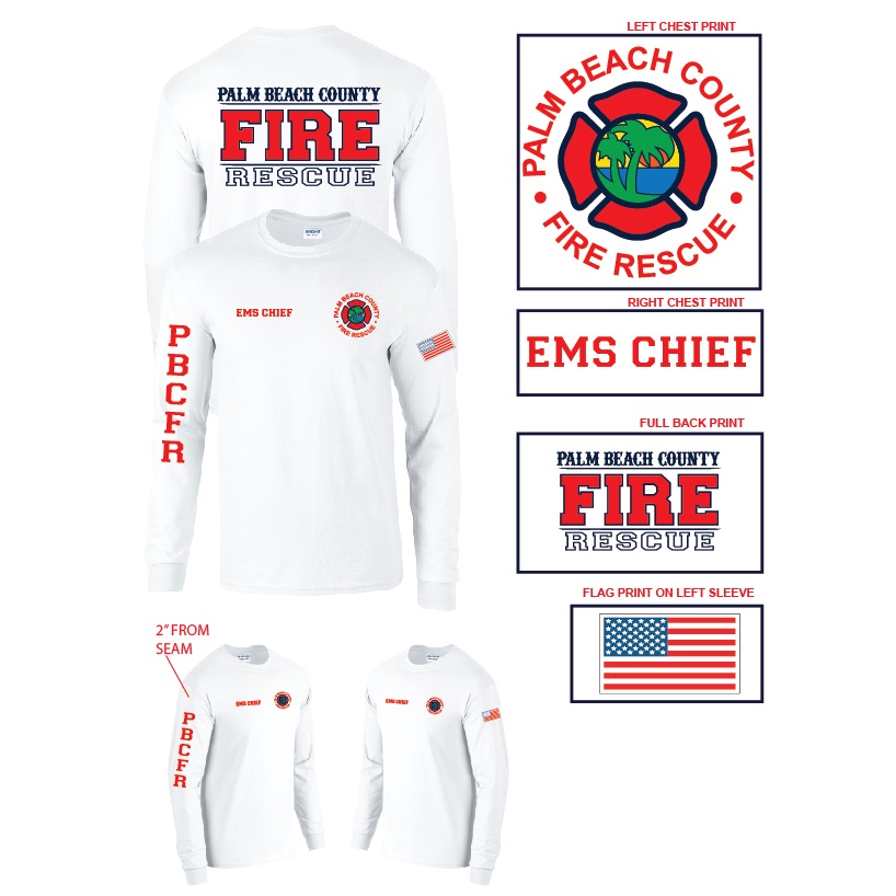 (EMS CHIEF) Officer L/S Tee