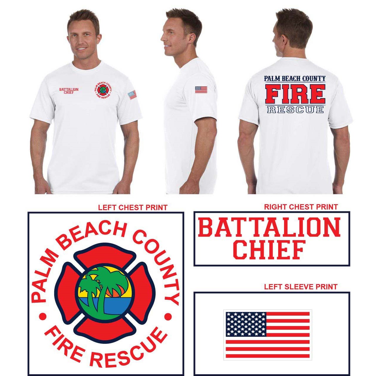 (BATTALION CHIEF) Officer Drifit S/S Tee