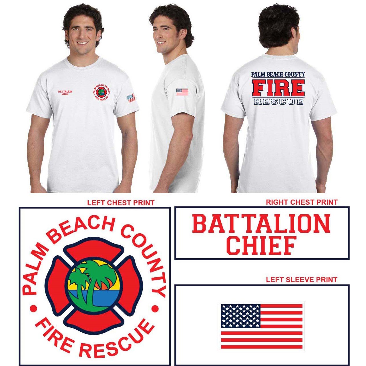 (BATTALION CHIEF) Officer S/S Tee