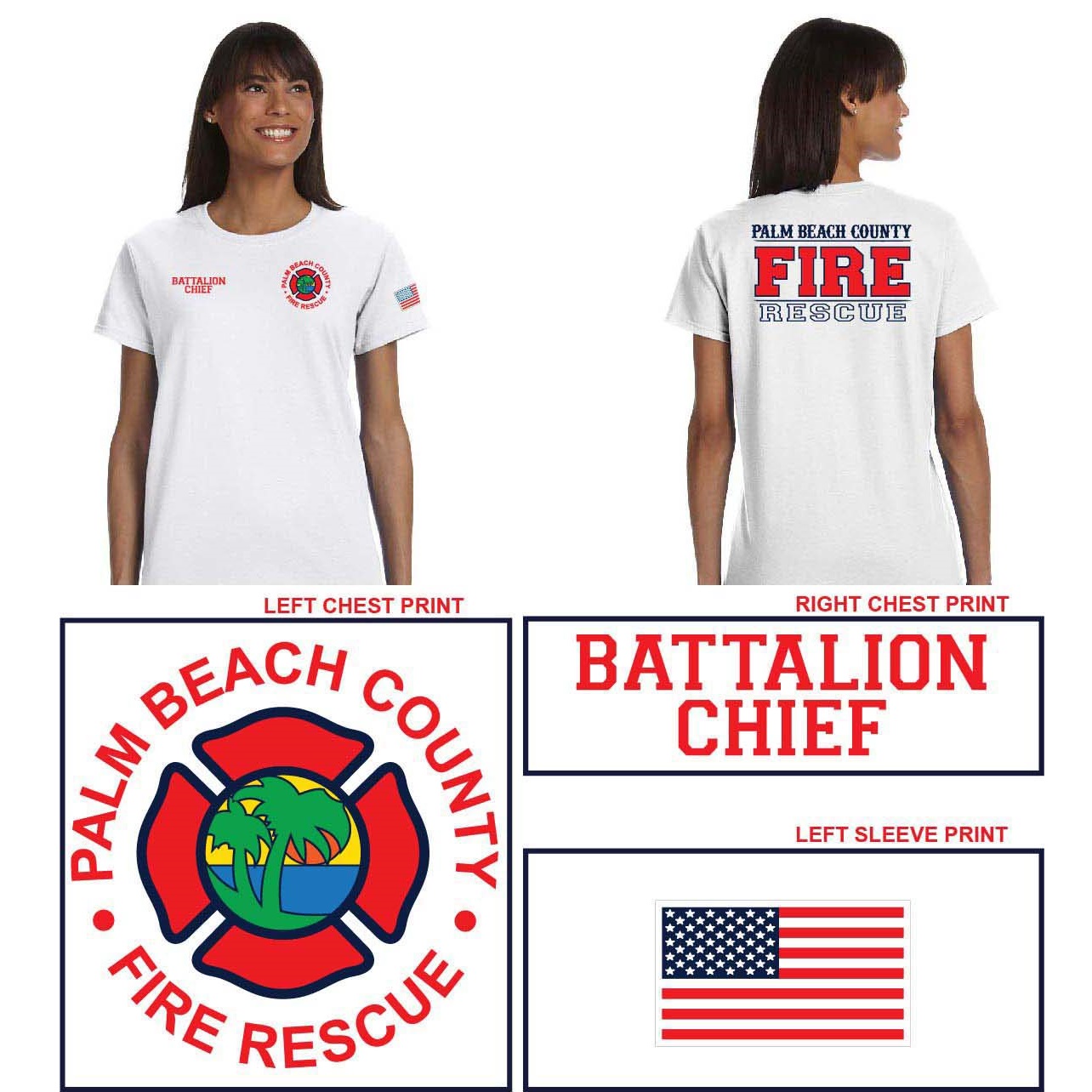 (BATTALION CHIEF) Officer S/S Tee