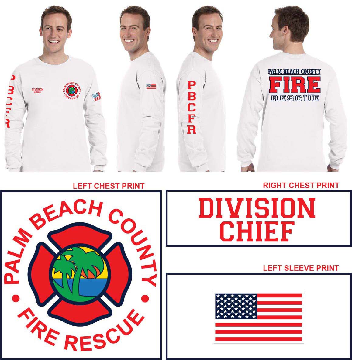 (DIVISION CHIEF) Officer L/S Tee