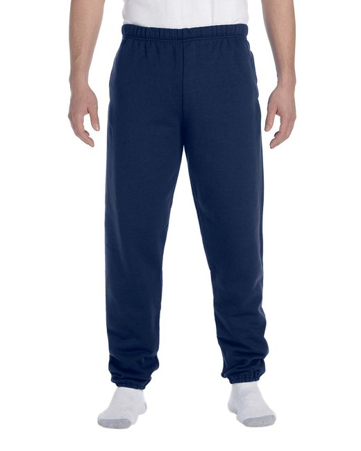 Sweatpants With Pockets, Cuffed bottom, Navy