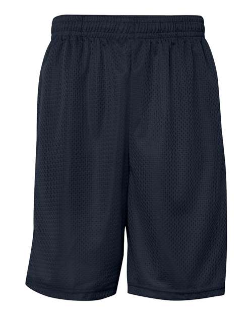 Mesh Shorts with Pockets, Navy