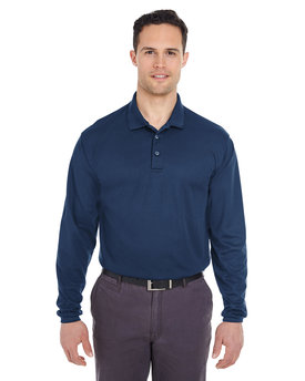 Men's Long Sleeve Polo, Navy