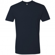 Shield "Fitted" Short Sleeve Cotton T-Shirt, Navy