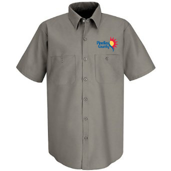 SP24 S/S shirt Men's Work, 65 poly/ 35 cotton