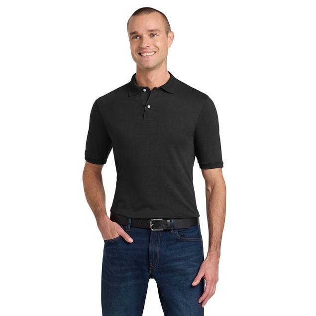 437M Polo 50 cotton/ 50 poly jersey