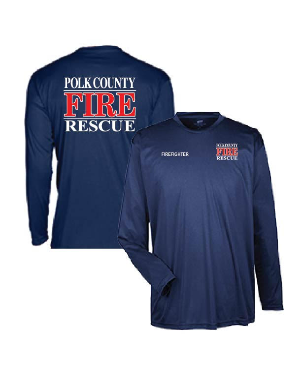 Men's Cool & Dry L/S Tee, Navy