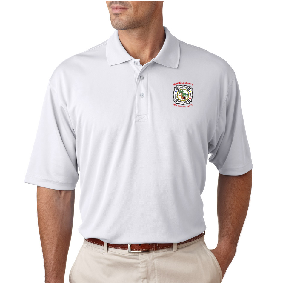 Men's Short Sleeve Polo, White (Lt & up)