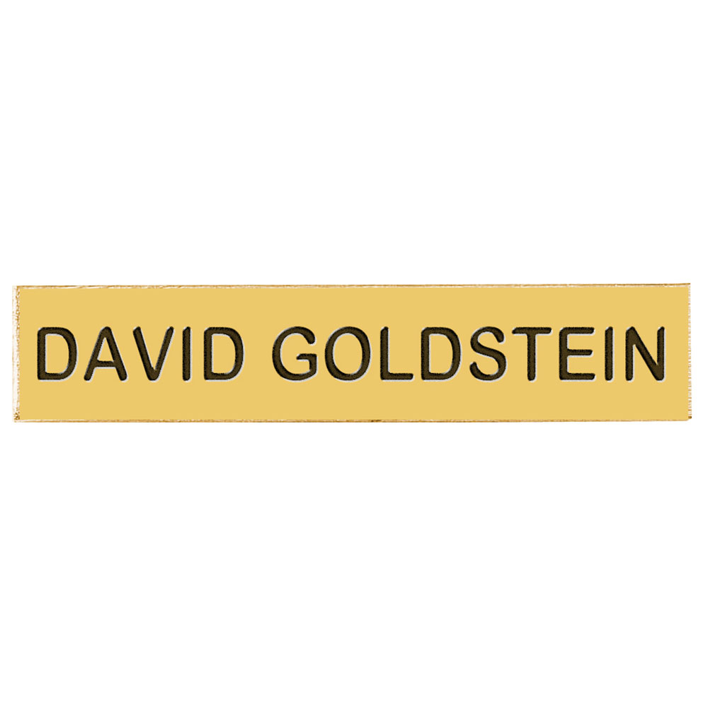 Name Plate, Gold (Chiefs only)