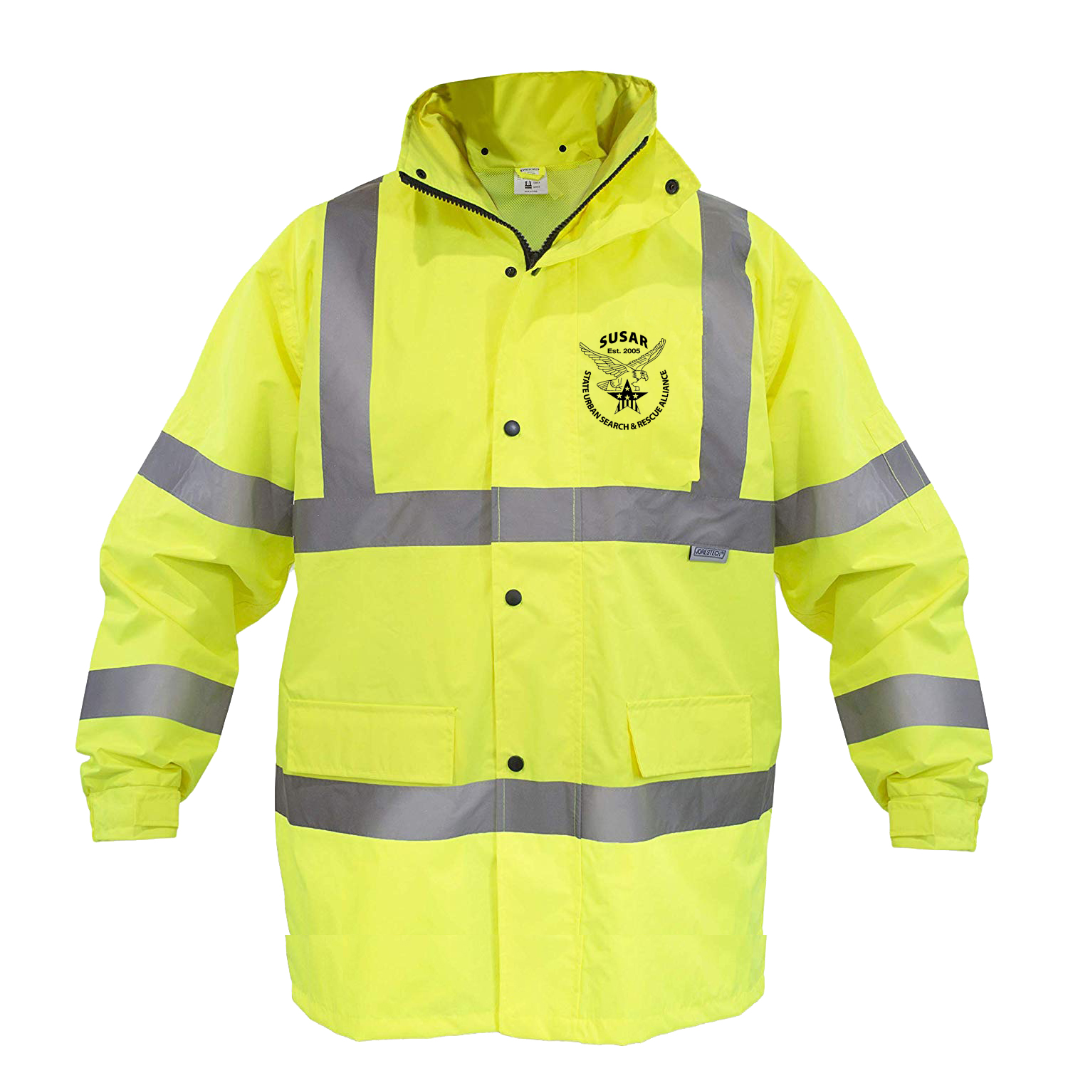 Safety Jacket: Hi Vis Parka: Breathable Waterproof