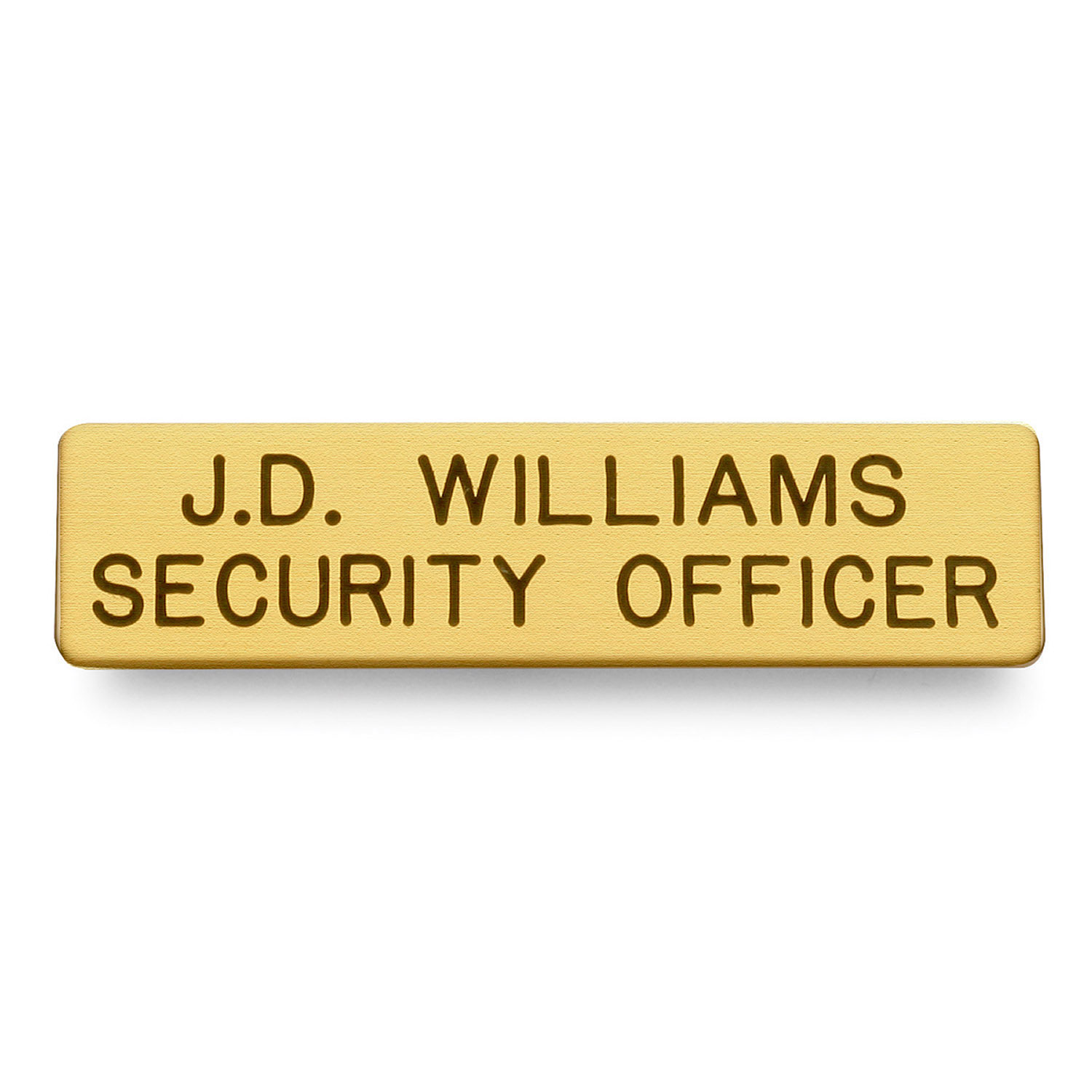 Name Plate, Gold