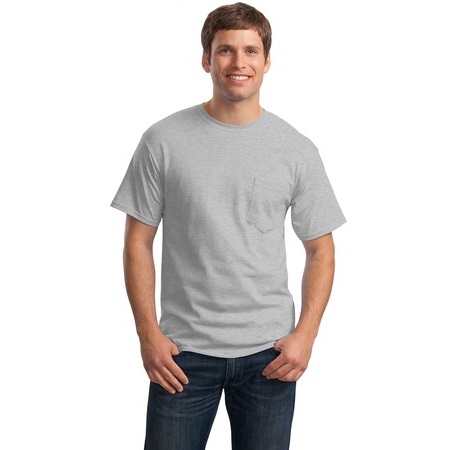 Hanes® Tagless® 100% Cotton T-Shirt with Pocket