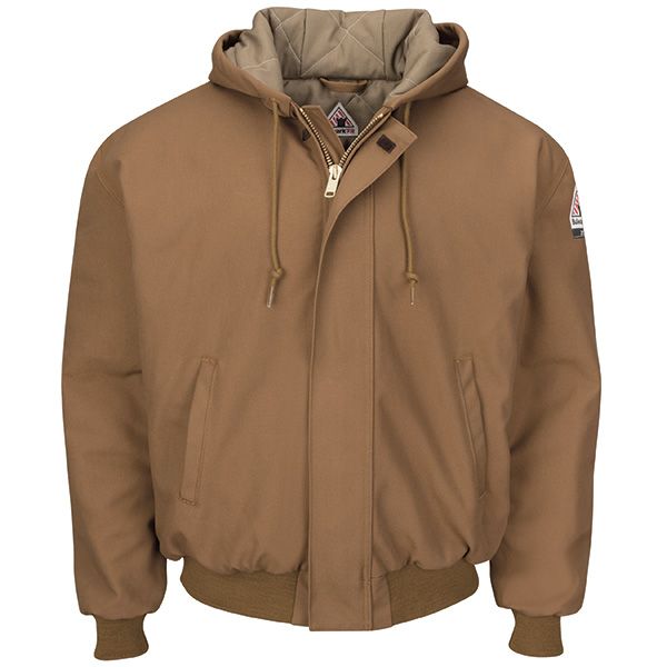 Red Kap Men's FR Insulated Hooded CAT-4 Jacket - Brown