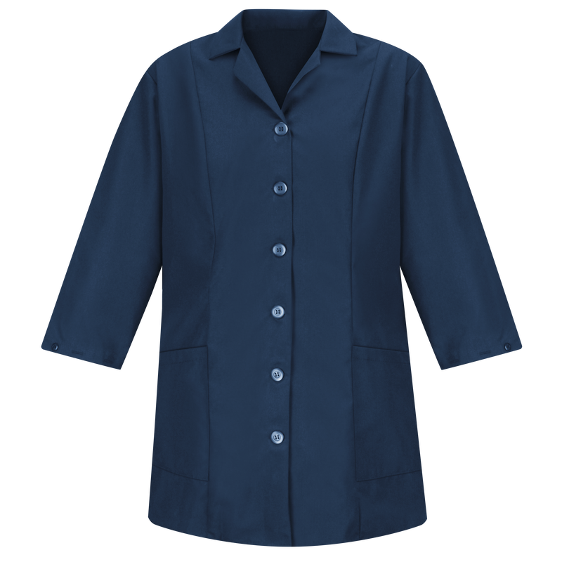 Red Kap Women's Smock Fitted Adjustable ¾ Sleeve - Navy